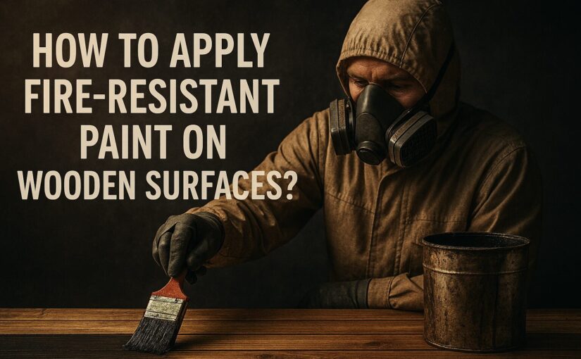 How to Apply Fire-Resistant Paint on Wooden Surfaces?